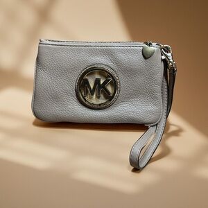 Michael Kors Fulton Leather Wristlet